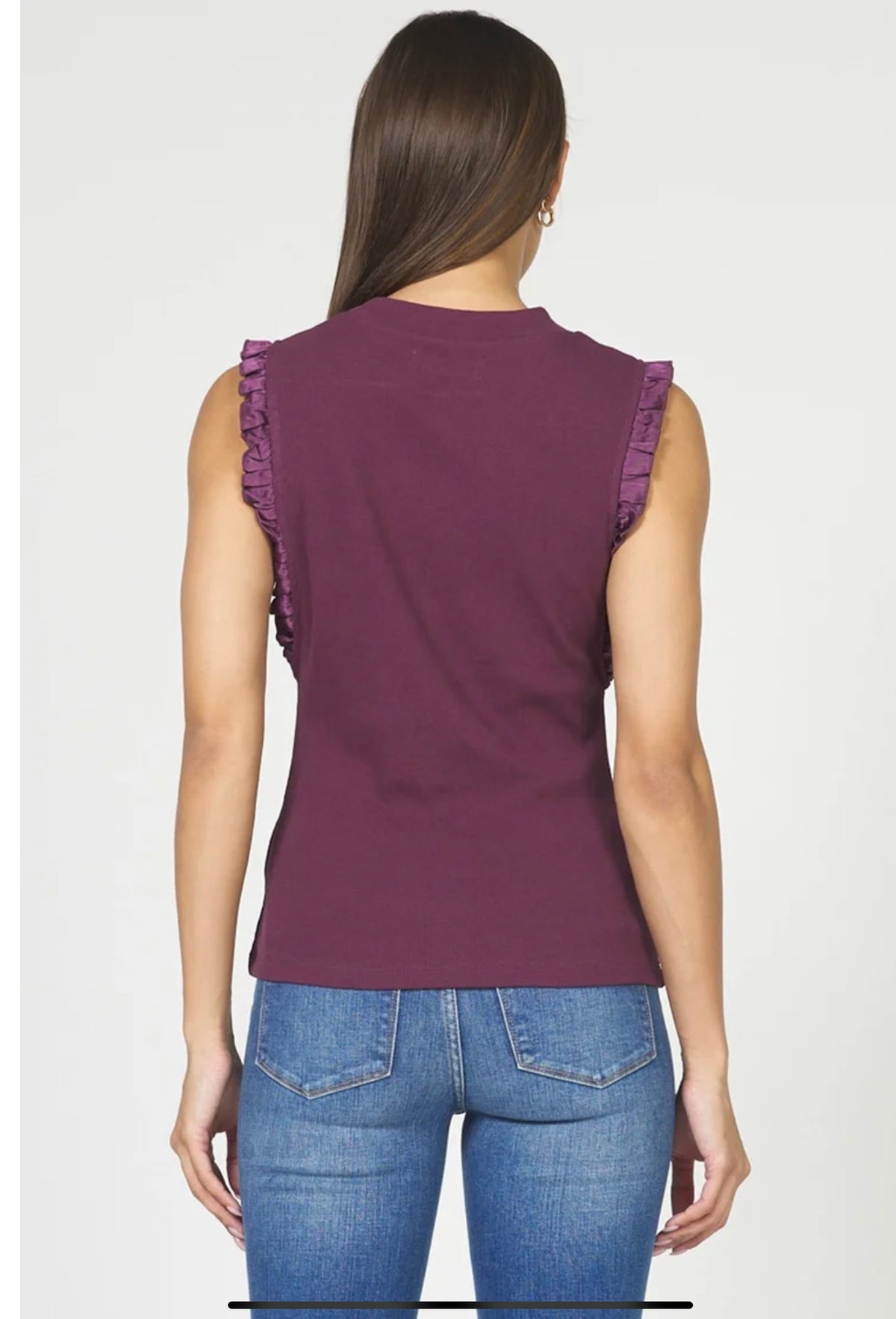 Bridget Ruffle Sleeve - Fig