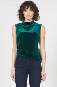 Shaunee Velvet Top - Emerald