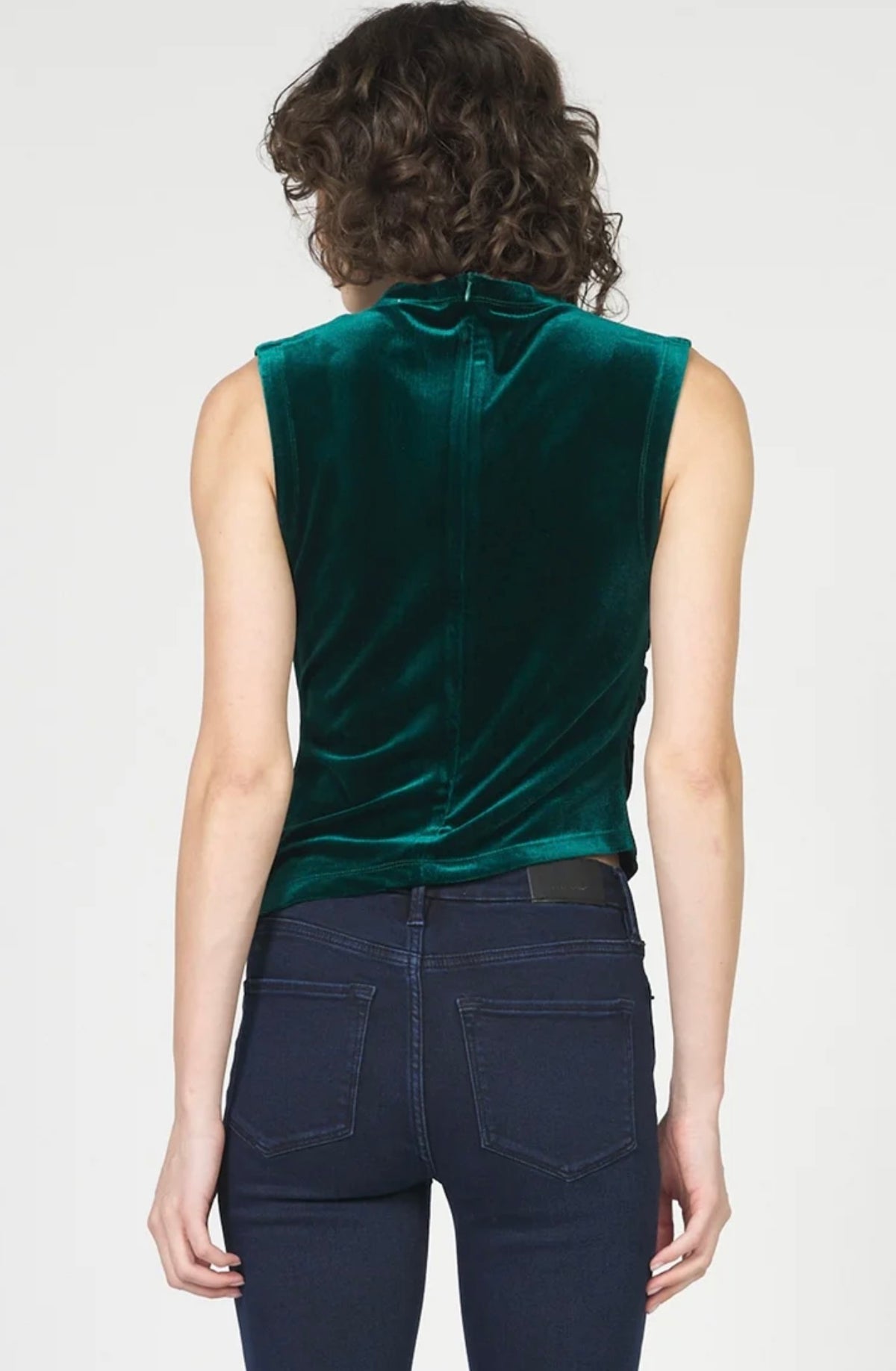 Shaunee Velvet Top - Emerald