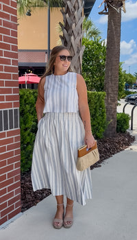 Morgan Stripe Skirt