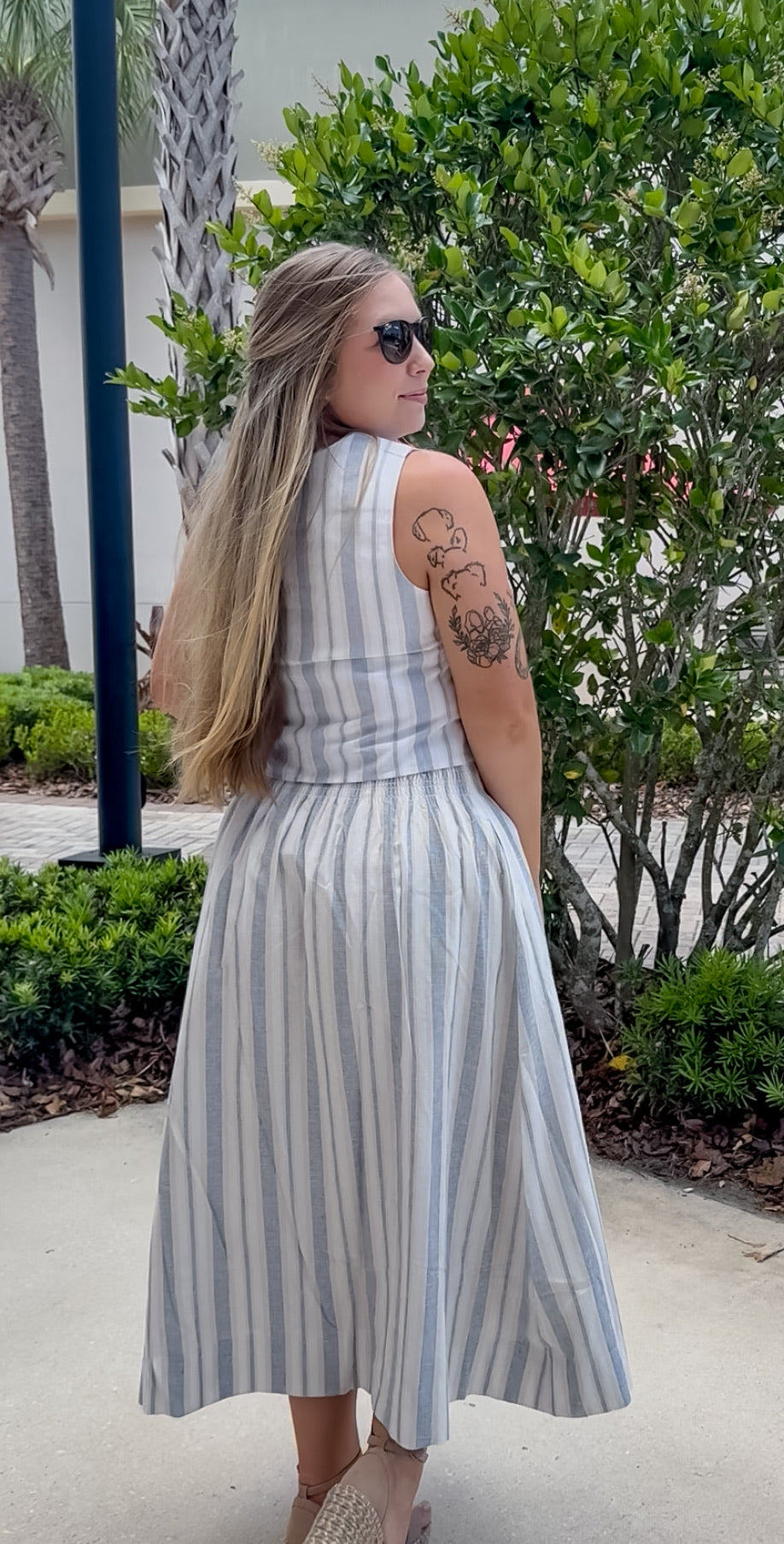 Morgan Stripe Skirt