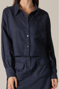 Leslie Linen Top