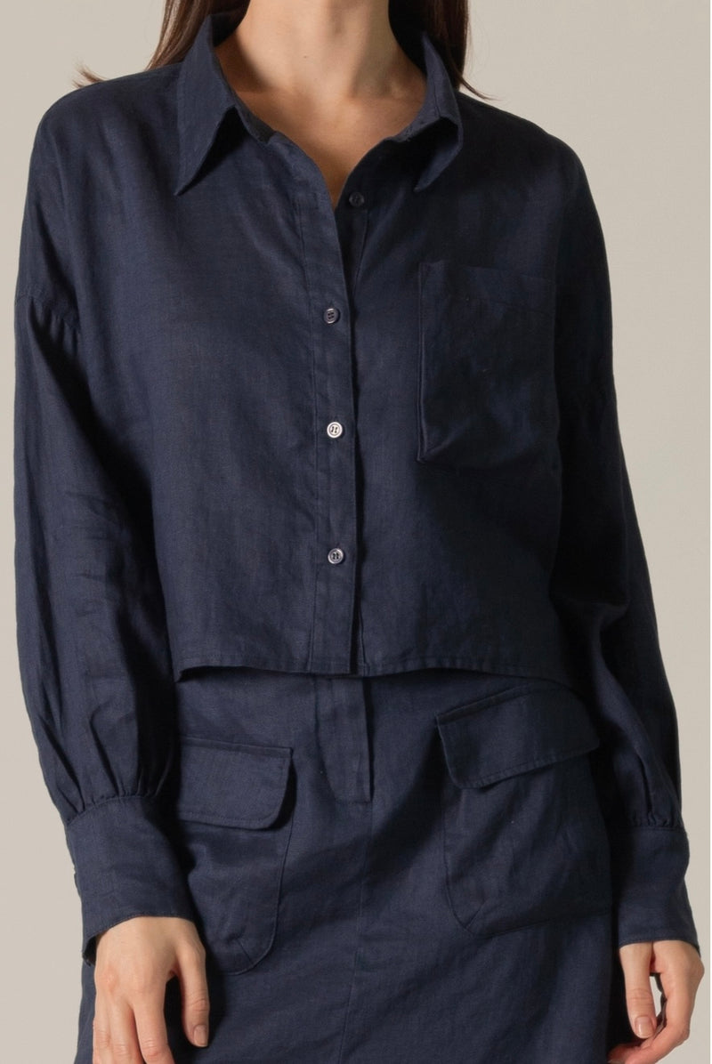 Leslie Linen Top