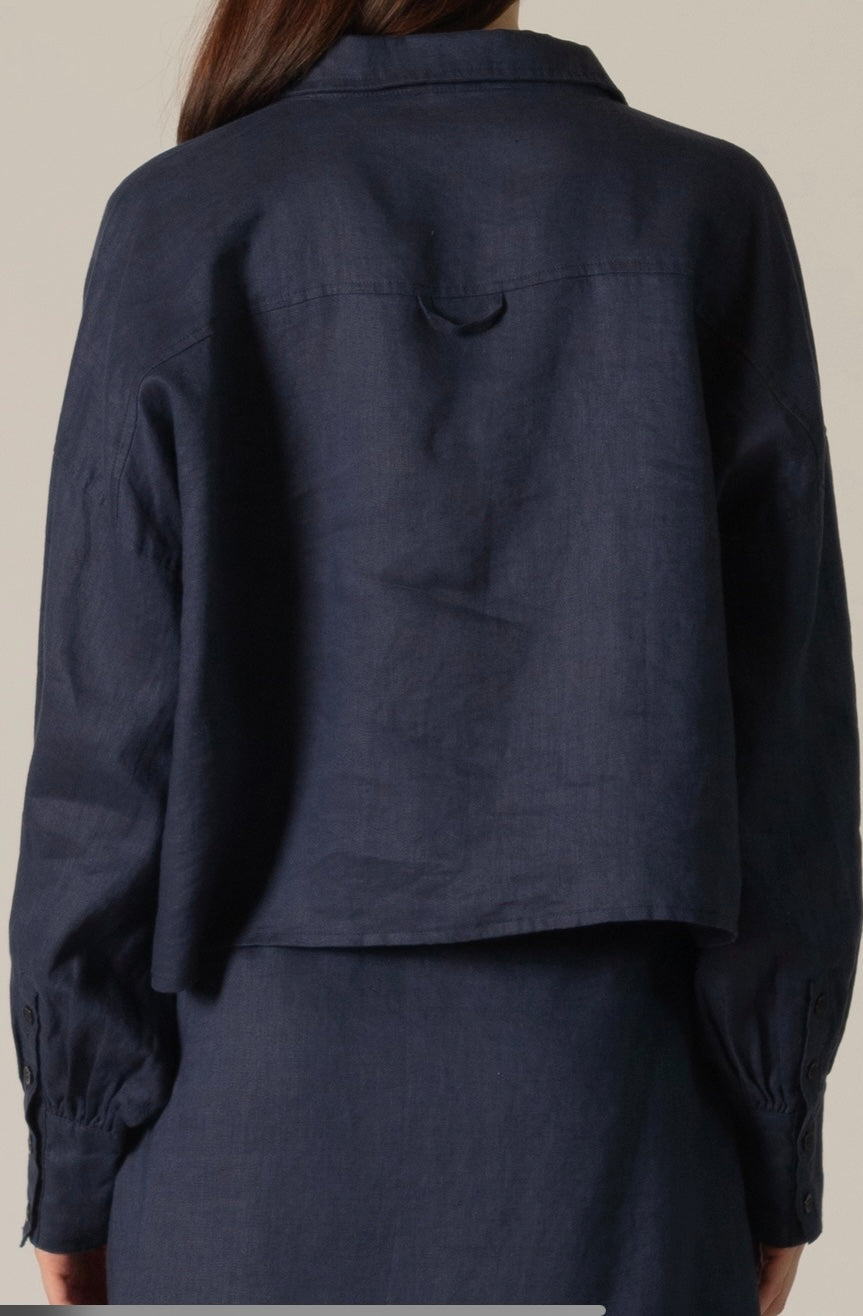 Leslie Linen Top
