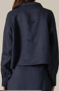 Leslie Linen Top