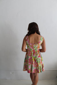 Super Floral Linen Dress