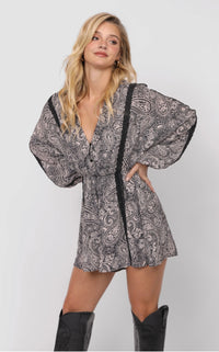 Cool Girl Lace Trim Romper