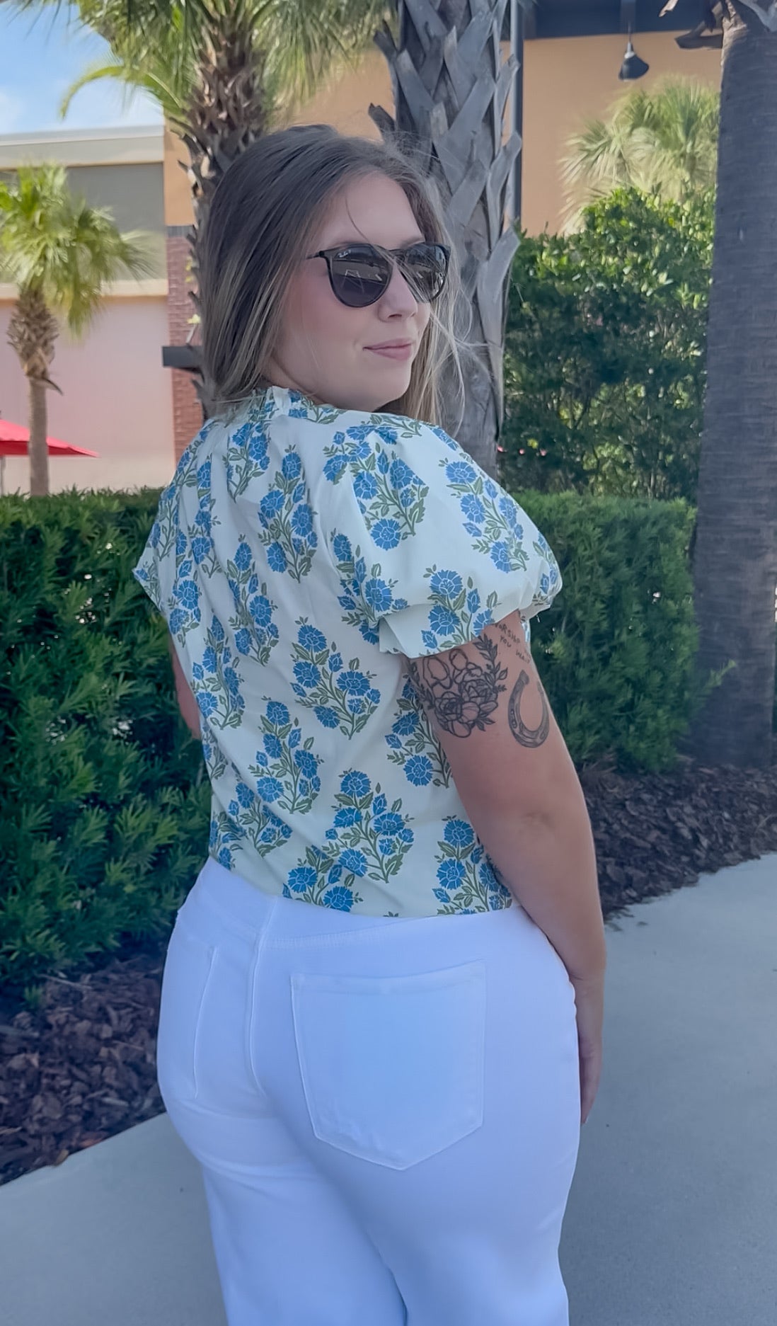 Elaine Floral Top