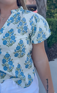 Elaine Floral Top