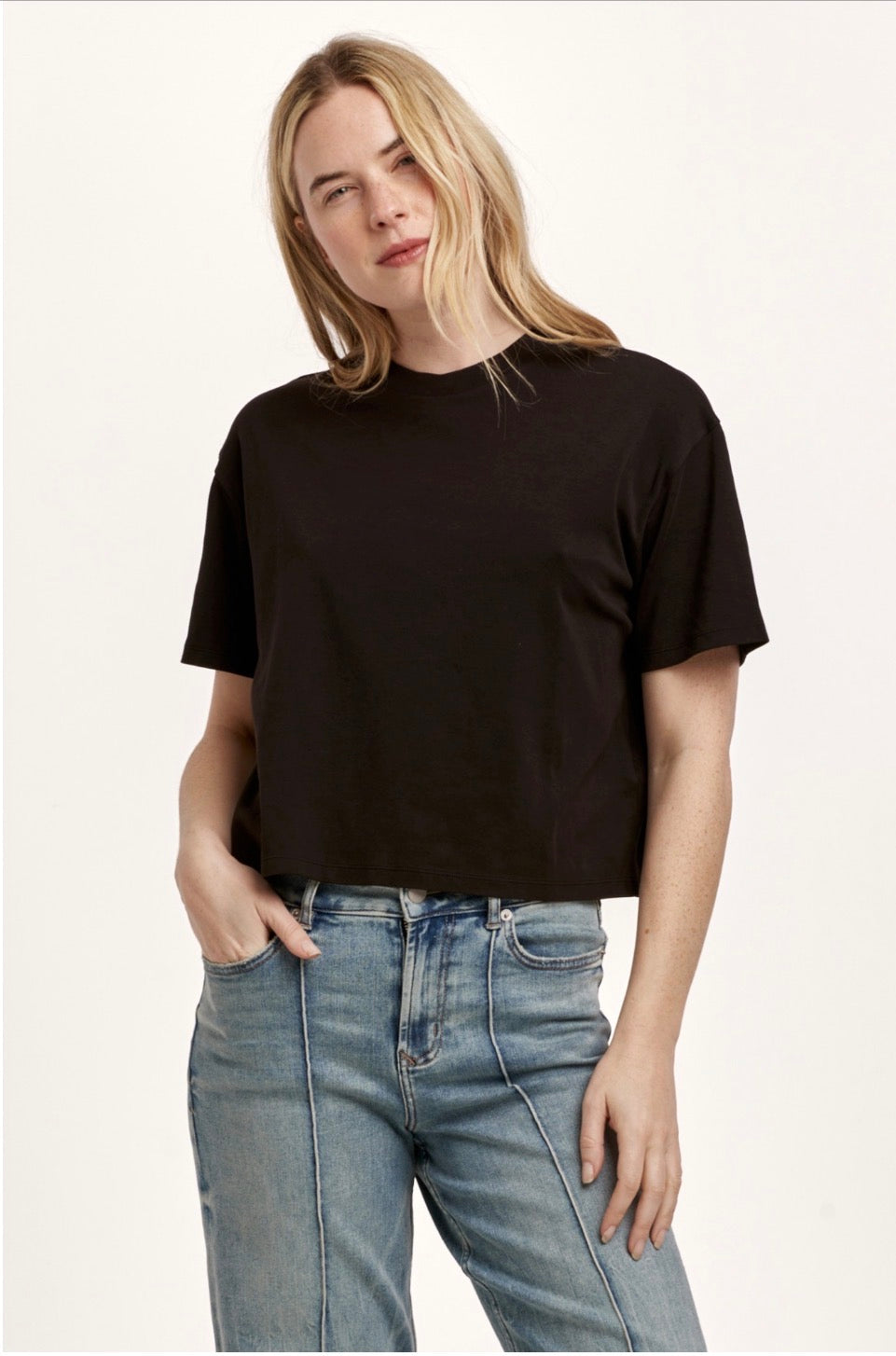 Maddox Jersey Top - Black