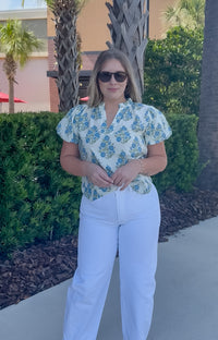 Elaine Floral Top