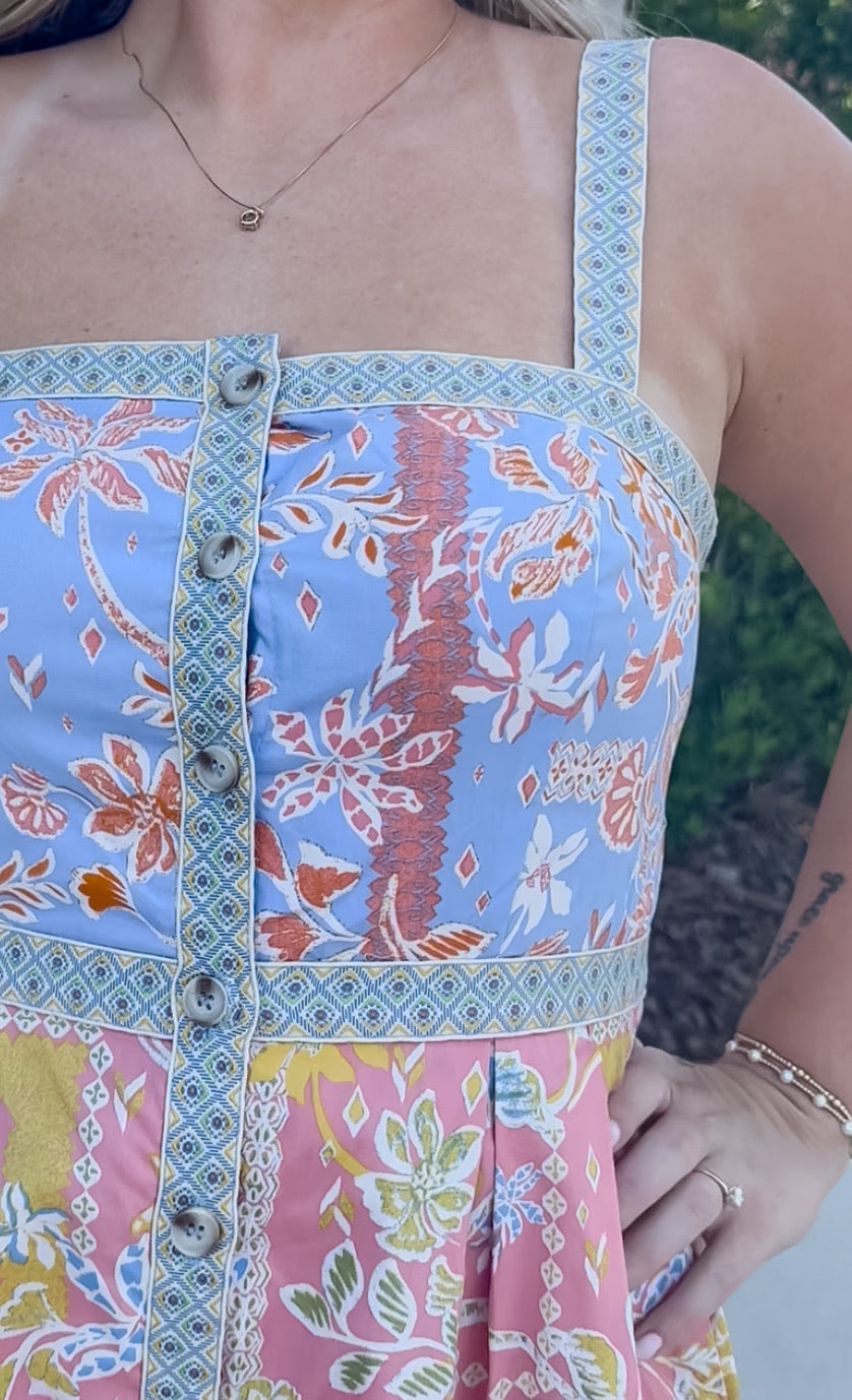 Blushing Floral Midi