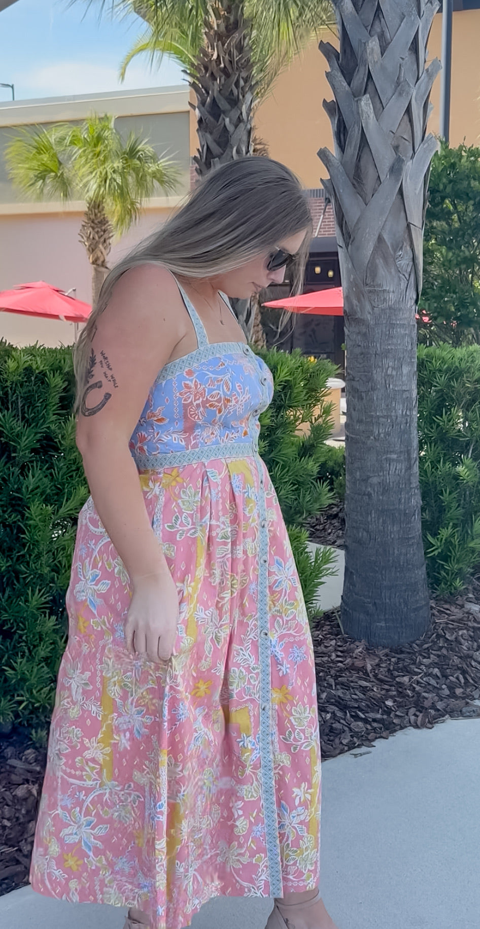 Blushing Floral Midi