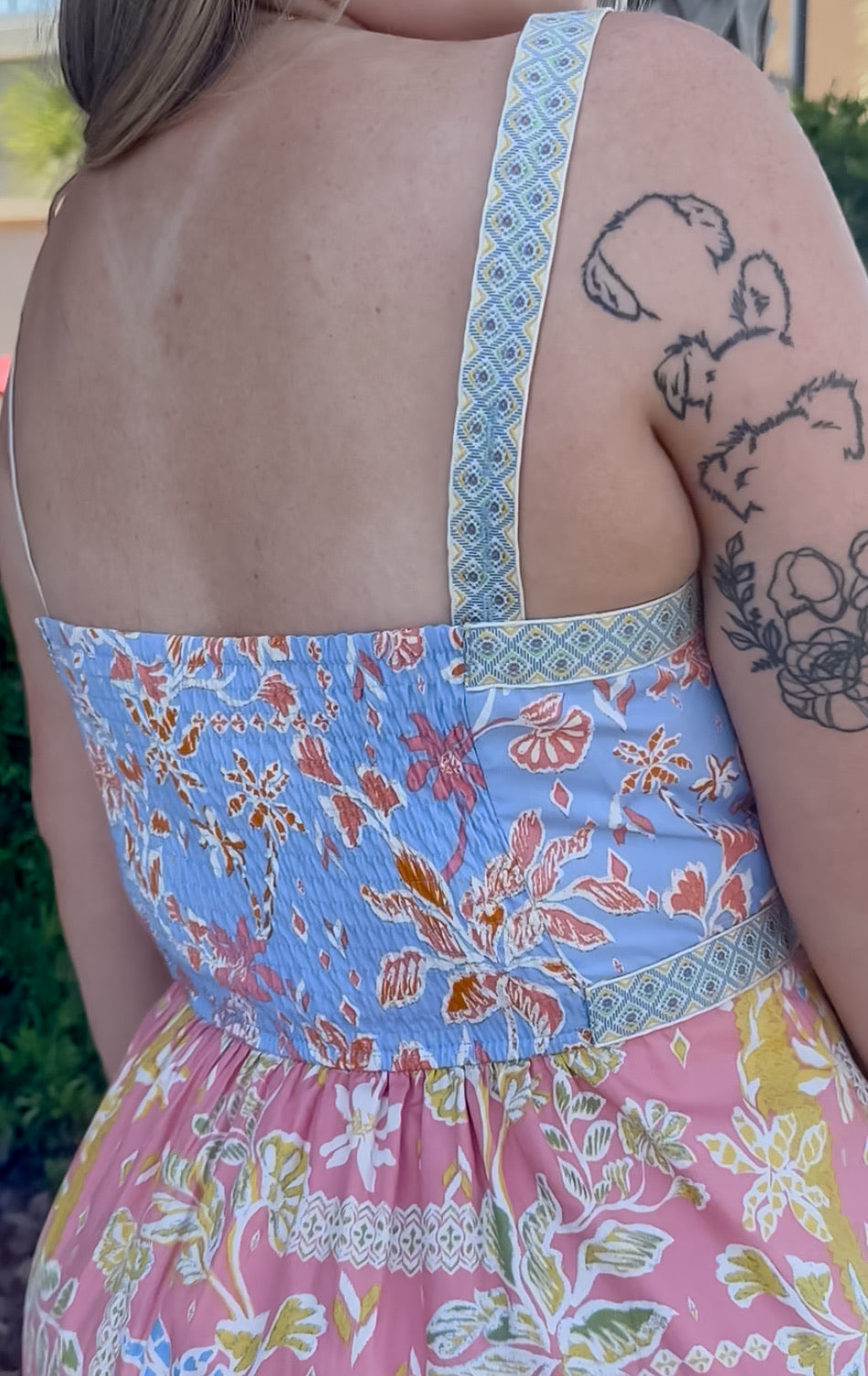 Blushing Floral Midi