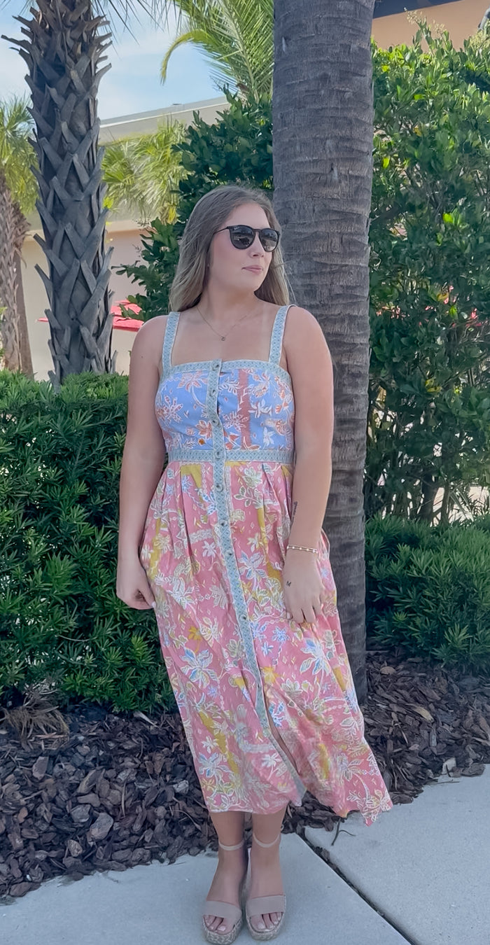 Blushing Floral Midi