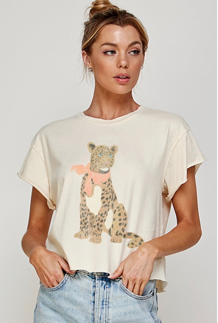 Jaguar Crop Top Tee