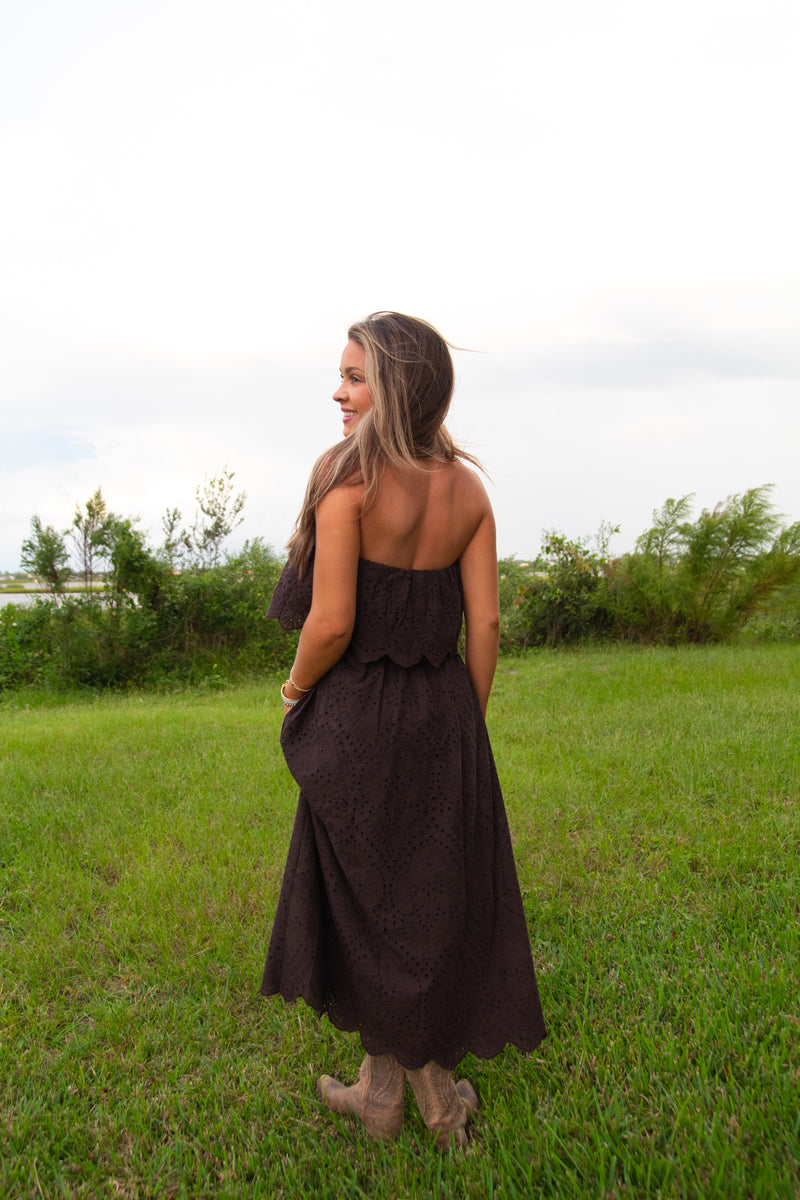 Double Vision Eyelet Top
