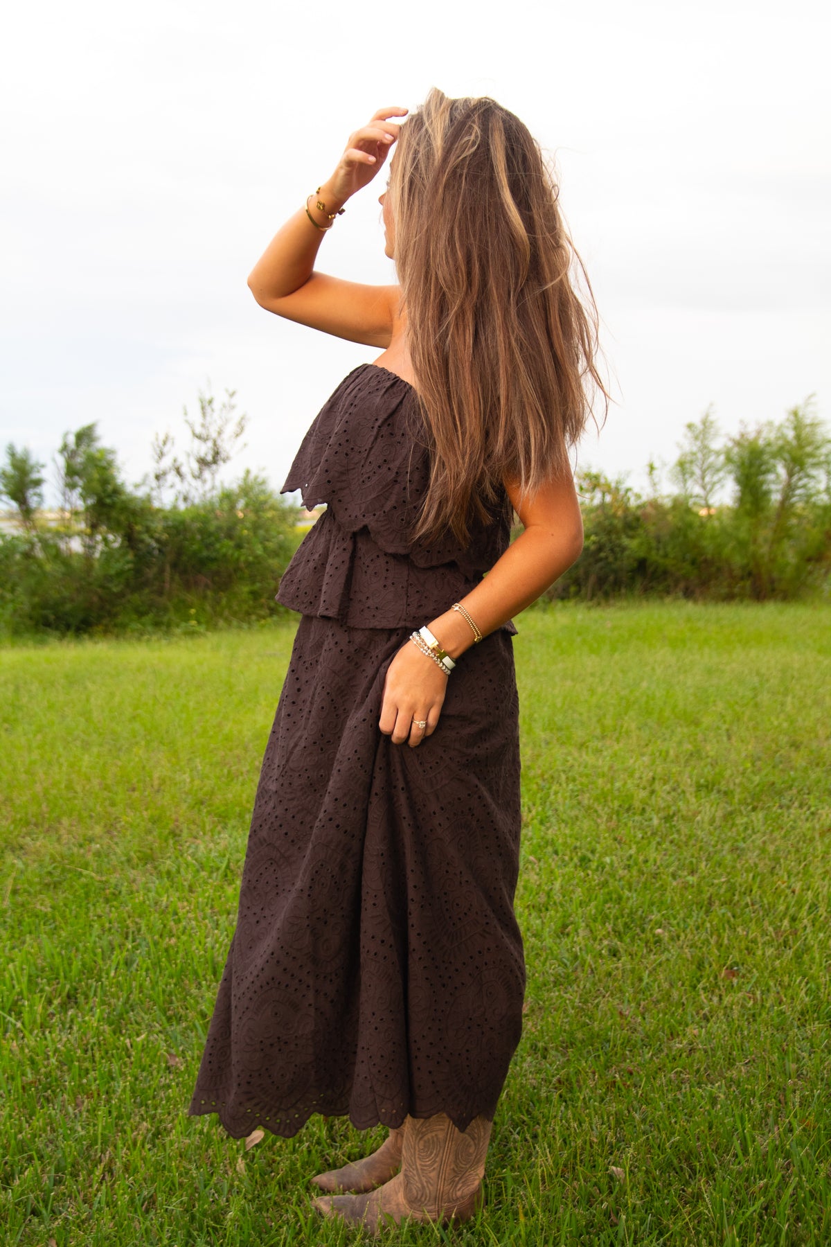 Double Vision Eyelet Skirt