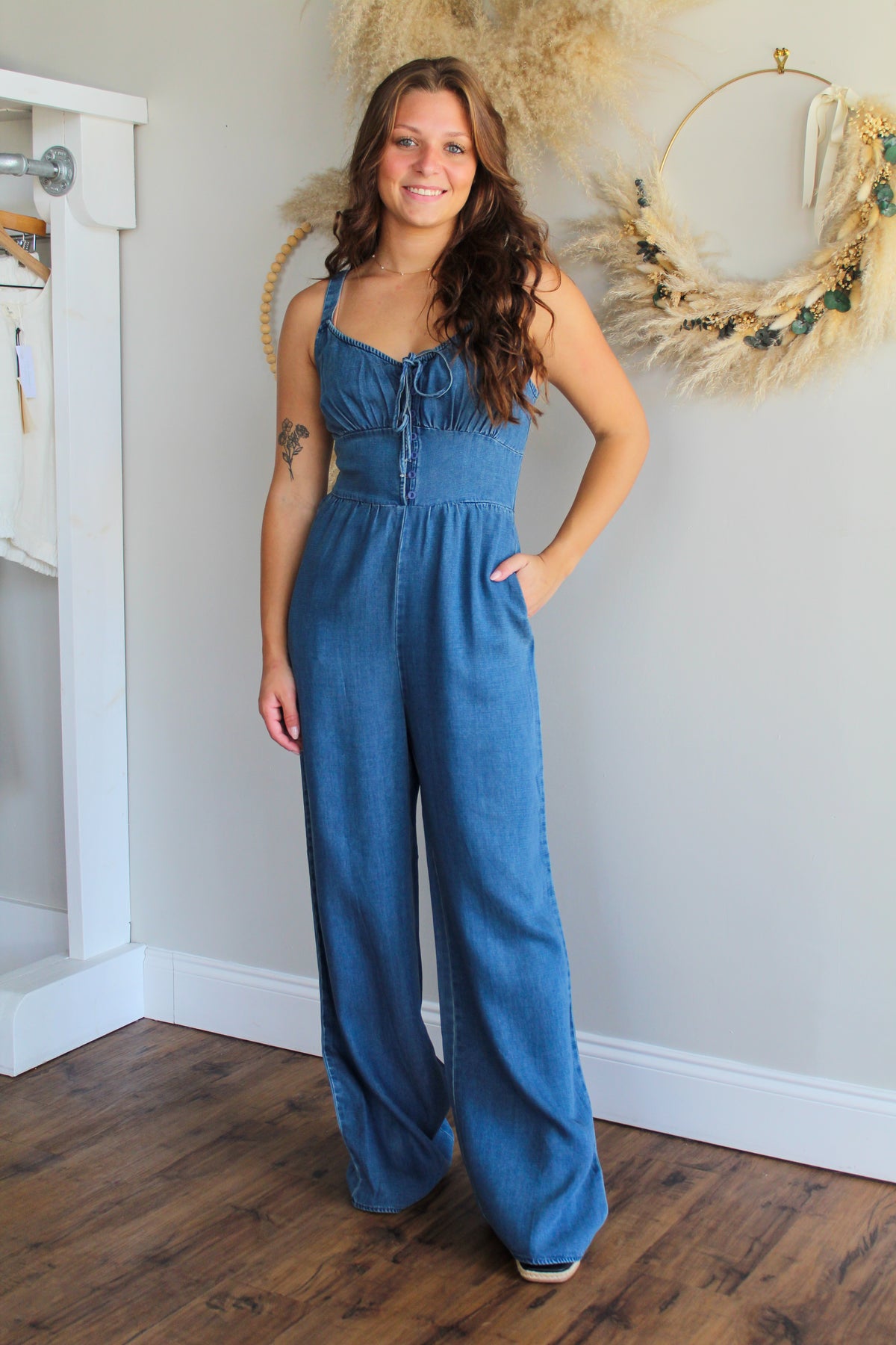 Archives Button Jumpsuit