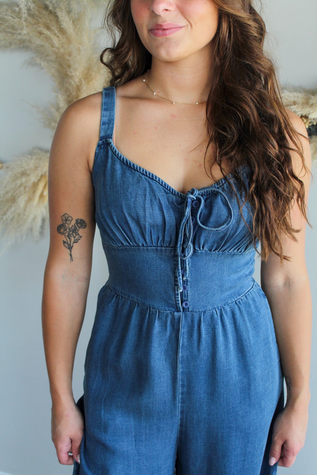 Archives Button Jumpsuit