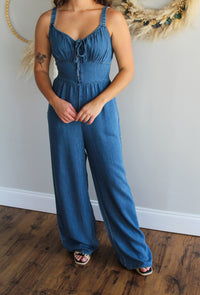 Archives Button Jumpsuit