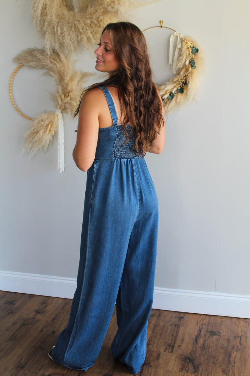 Archives Button Jumpsuit