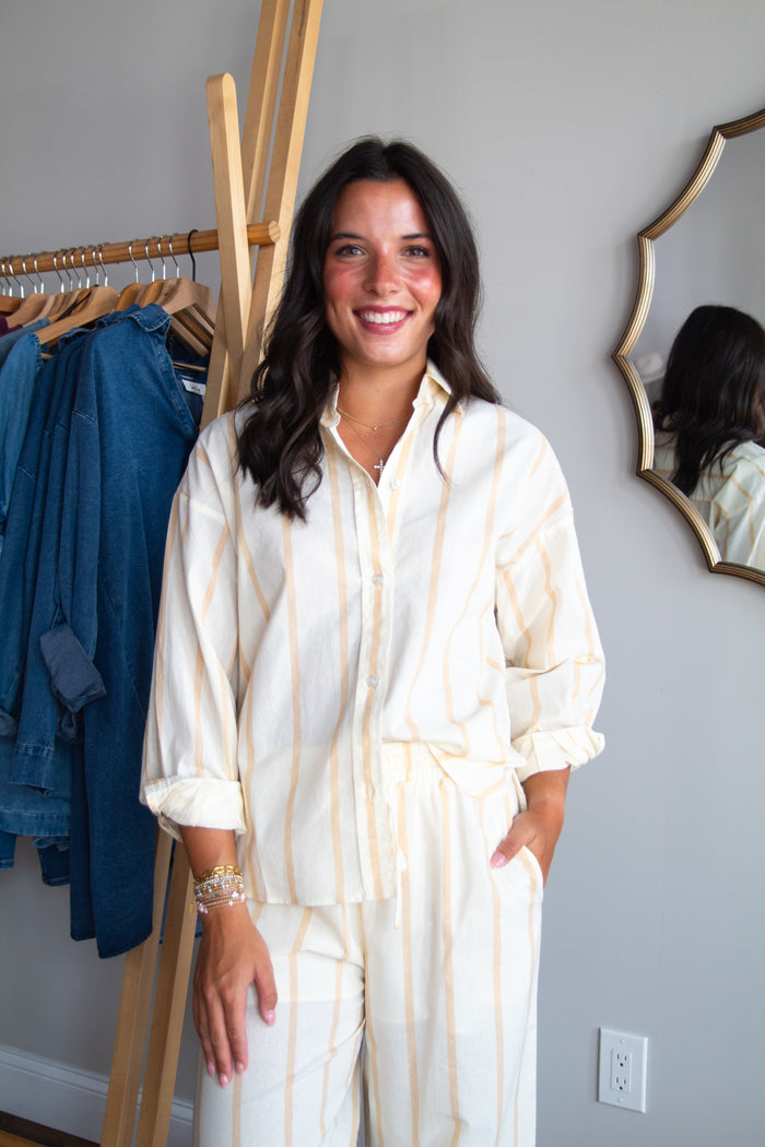 Morgan Stripe Button Down