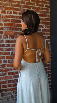 Striped Linen Maxi