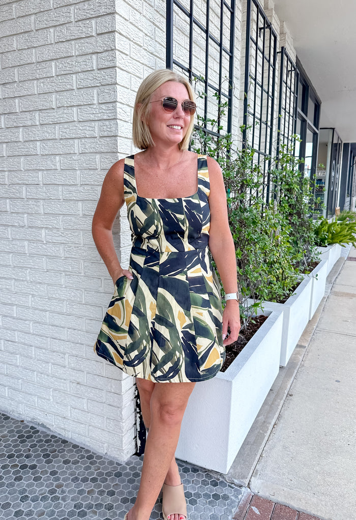 Palm Serenade Dress