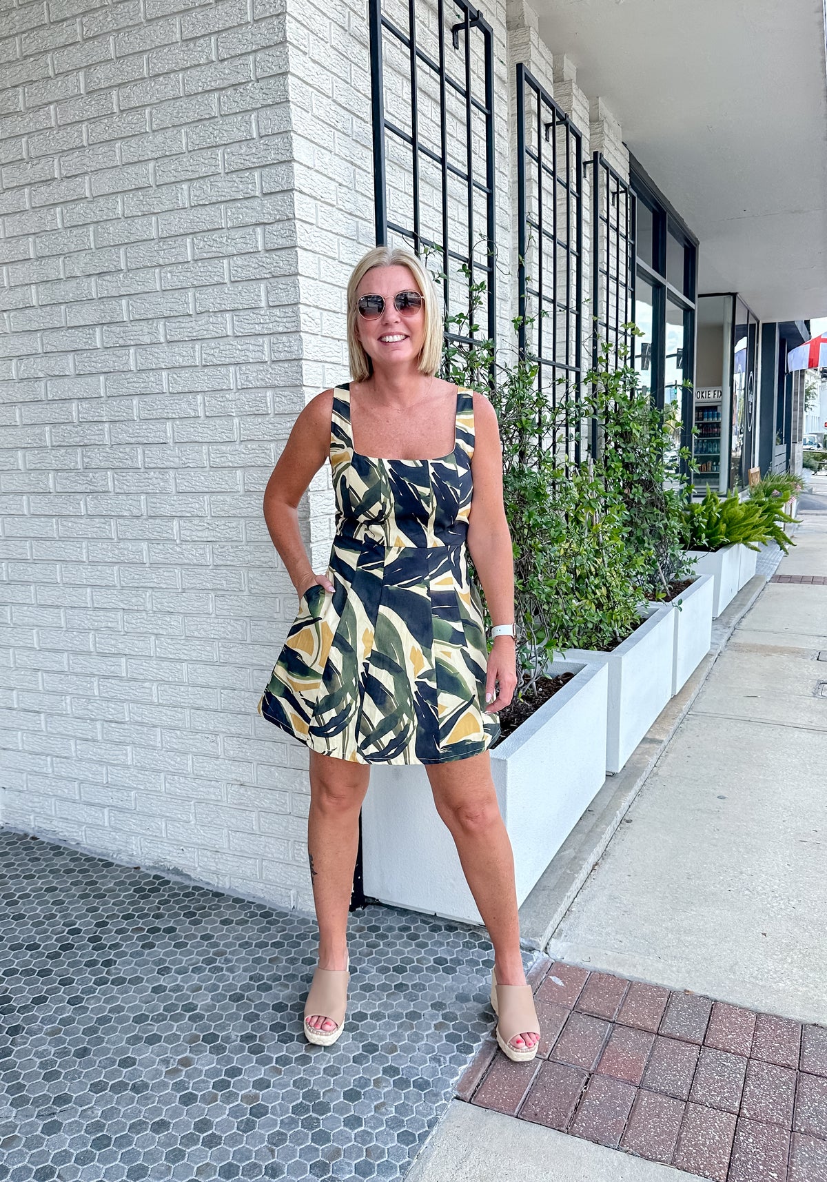 Palm Serenade Dress