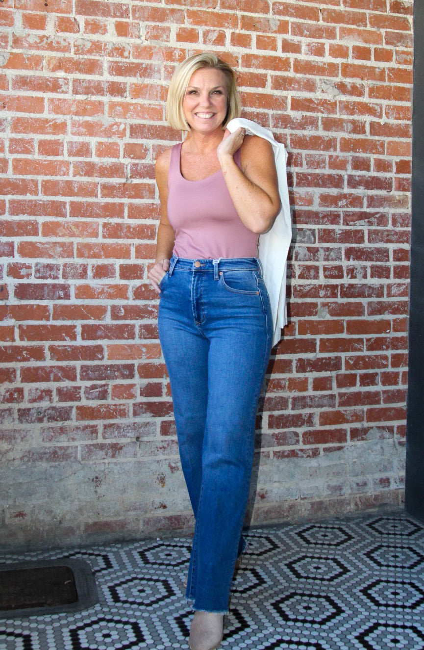 Fiona Wide Leg - Medium Wash