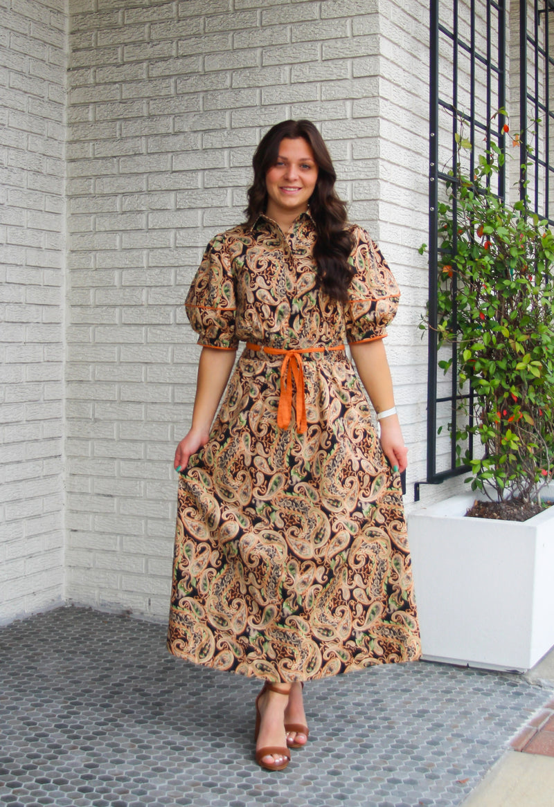 Paisley Midi Dress
