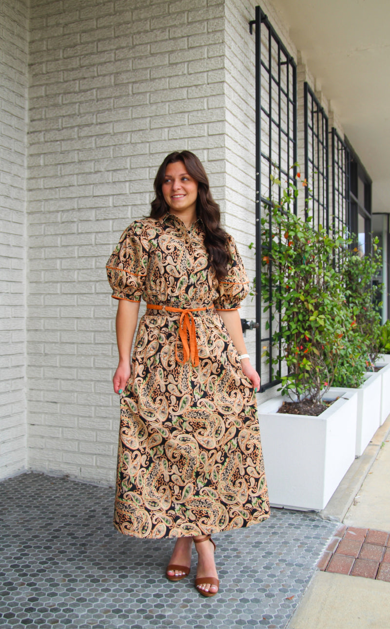 Paisley Midi Dress