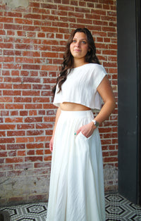 Nova Crop Top - Cream