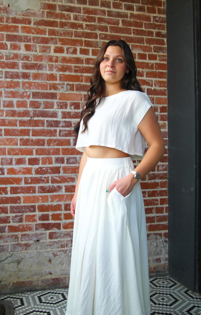 Nova Crop Top - Cream