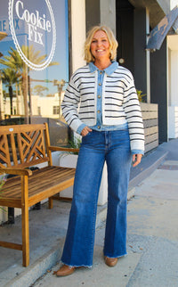 Fiona Wide Leg - Medium Wash