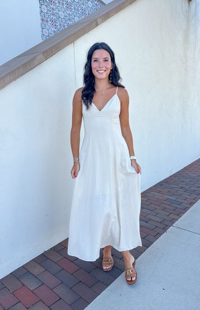 Natural Open Back Maxi