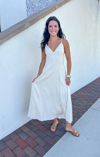 Natural Open Back Maxi
