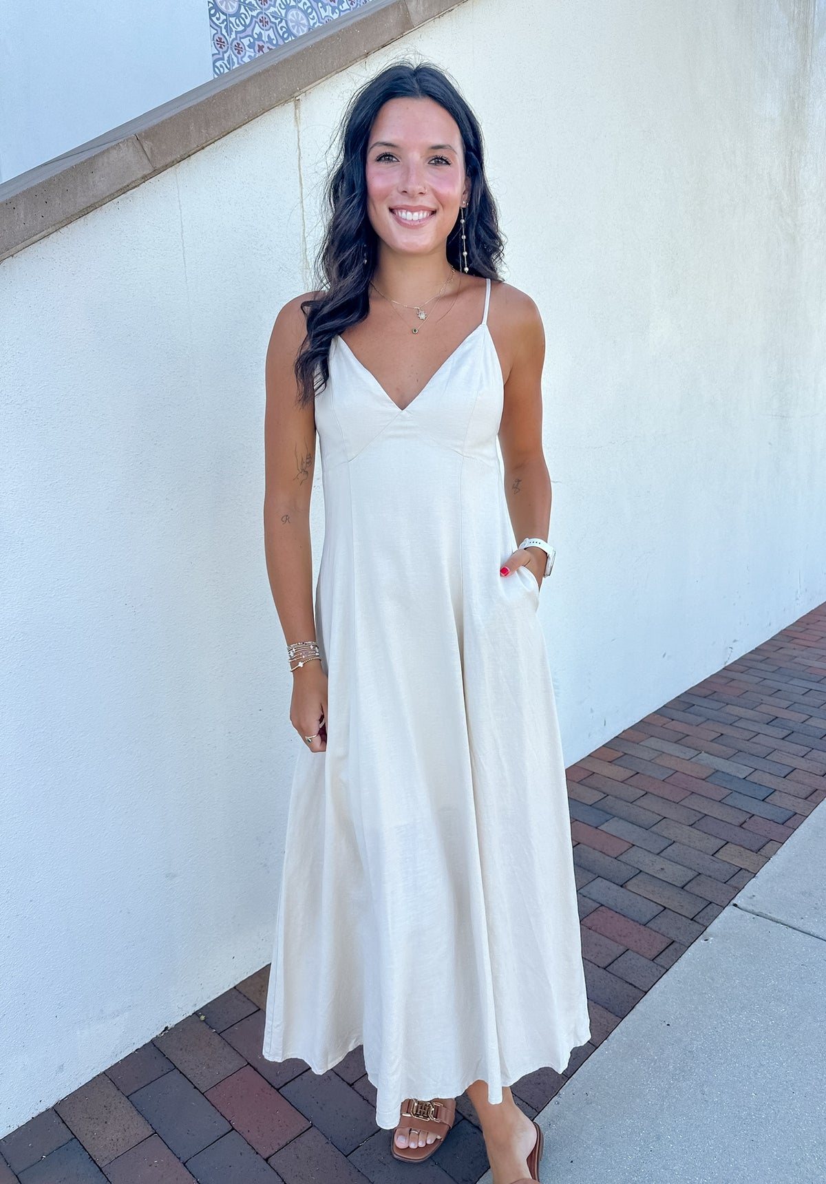 Natural Open Back Maxi