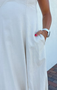 Natural Open Back Maxi