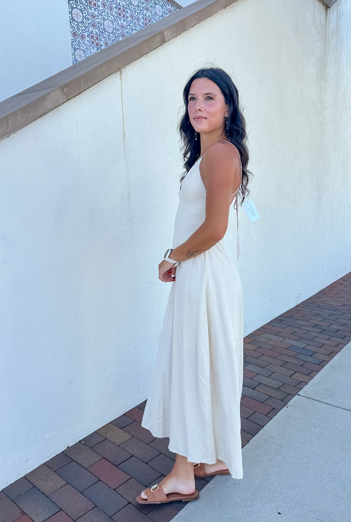 Natural Open Back Maxi