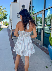Halter Striped Dress