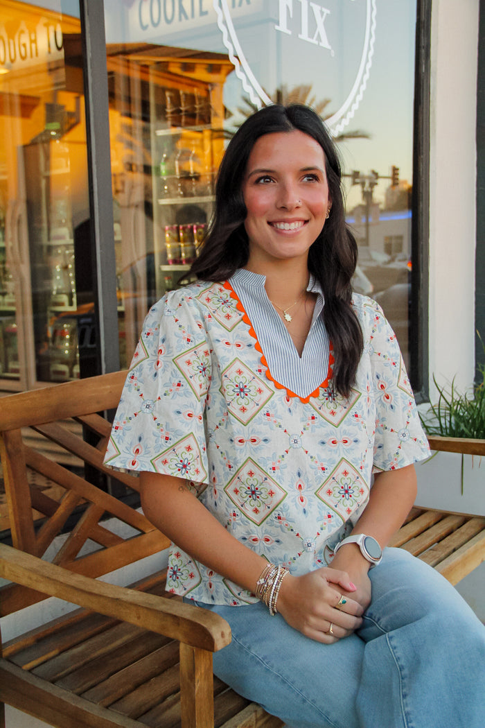 Victoria Embroidered Blouse