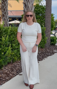 Andre Knit Pants - Ivory
