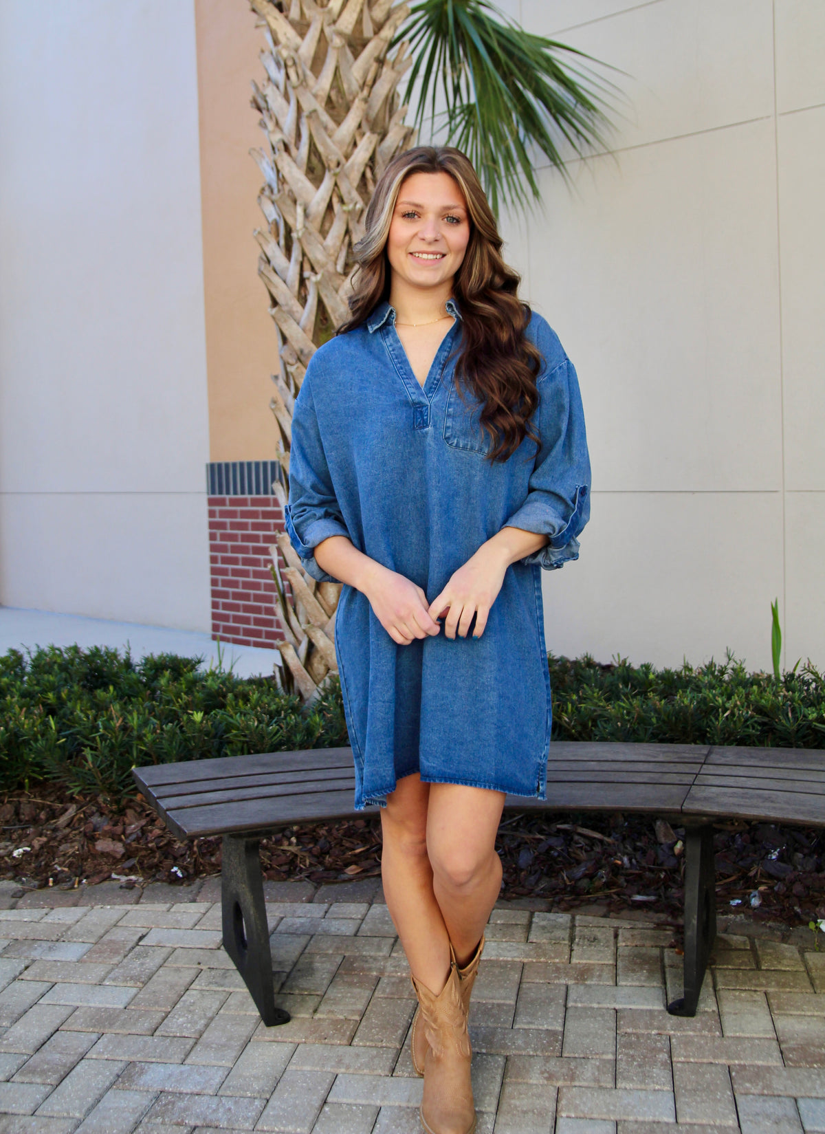 It’s Pouring Denim Dress