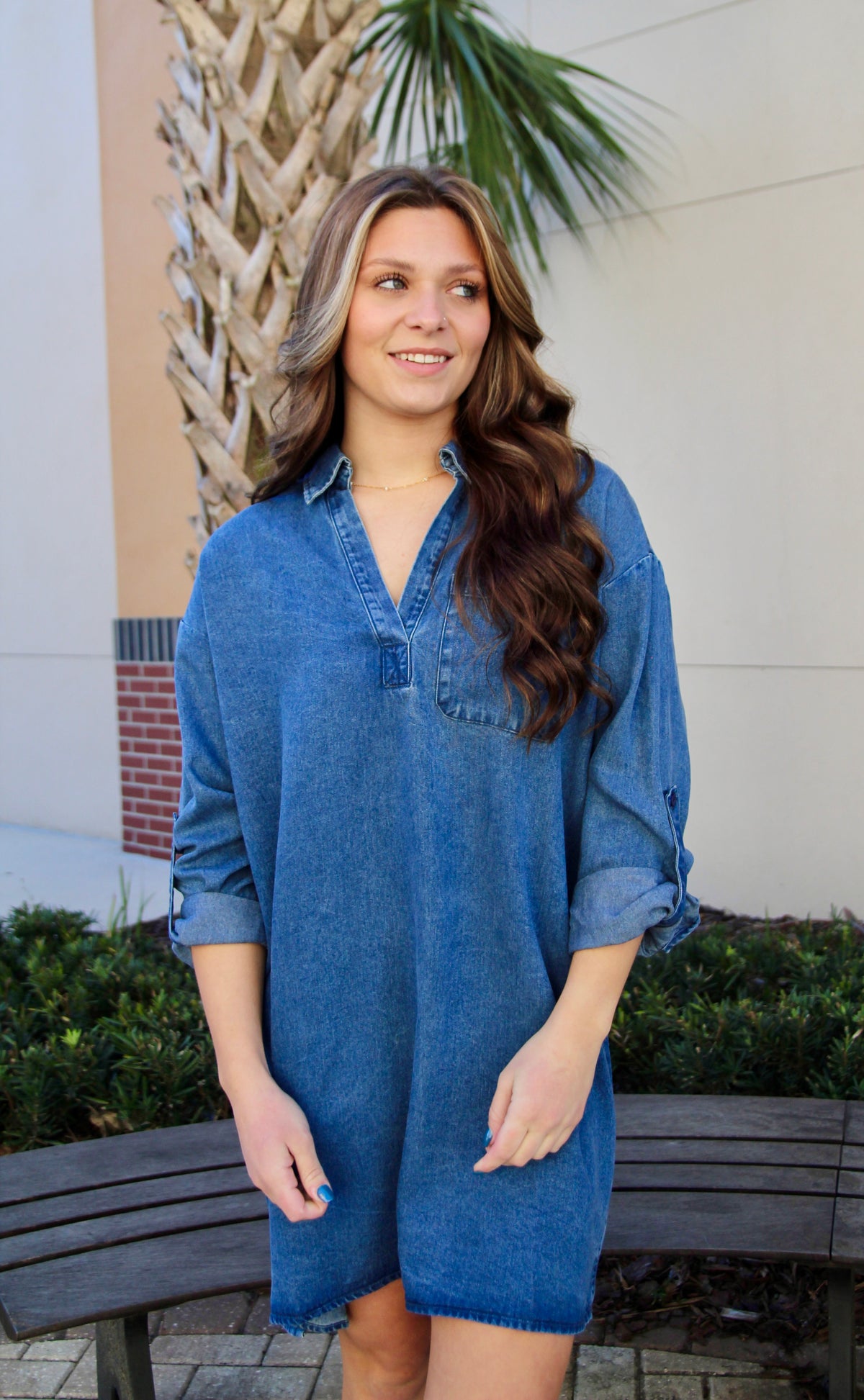 It’s Pouring Denim Dress