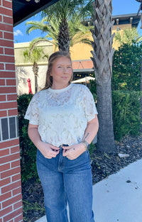 Lace Floral Top