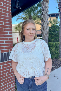Lace Floral Top