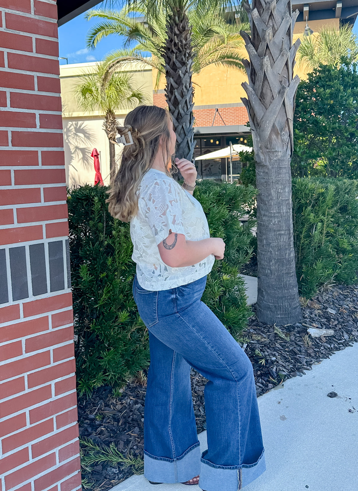 Lace Floral Top