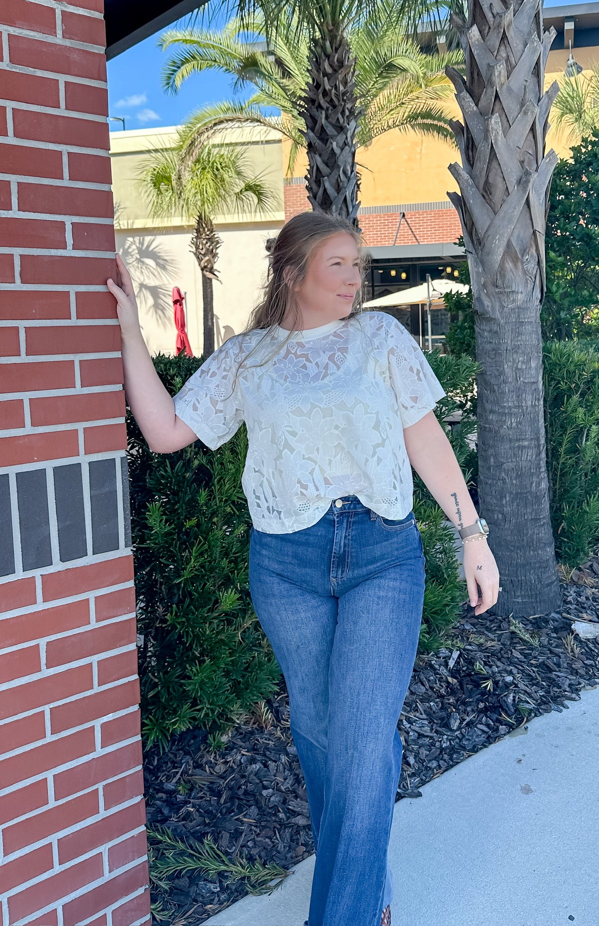 Lace Floral Top